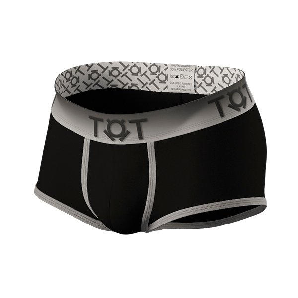 Boxer mini negro con gris Indutot