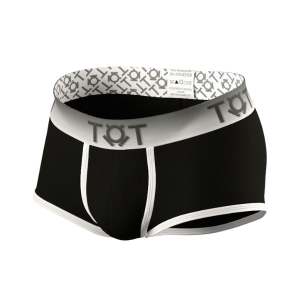 Boxer mini negro con blanco