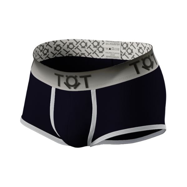 Boxer mini azul con blanco