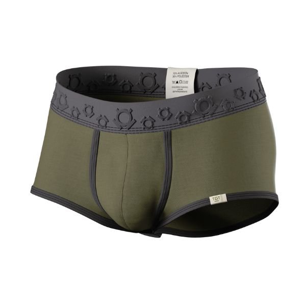 Boxer mini verde militar con negro