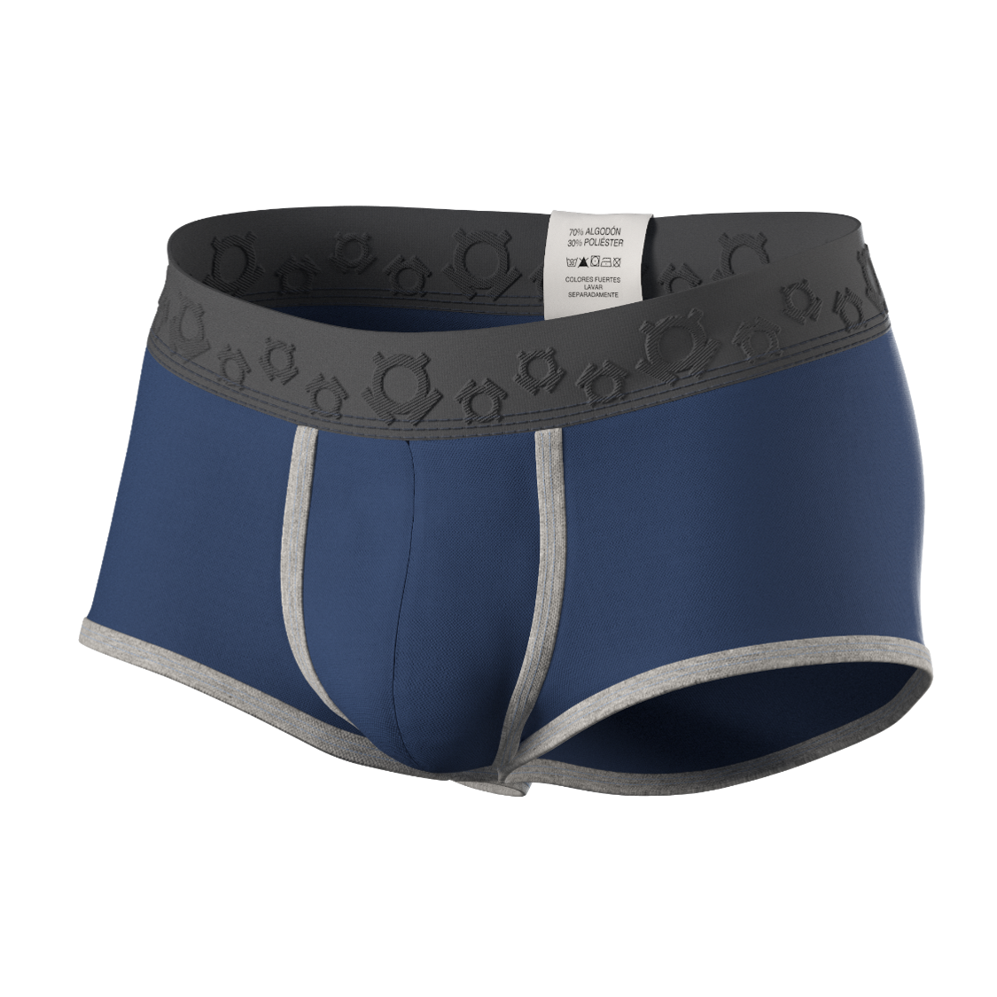 Boxer mini azul aero con gris