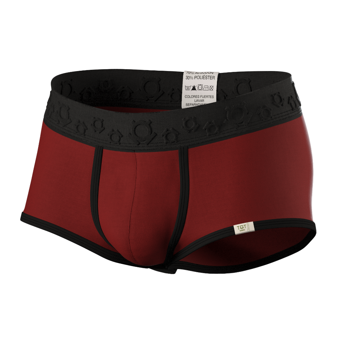 Boxer mini bordo con negro