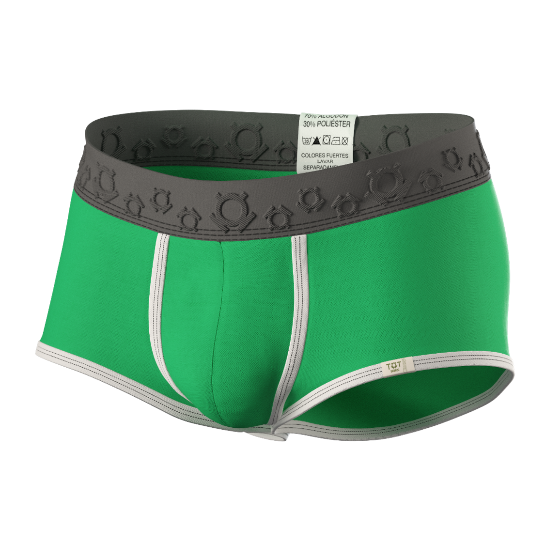 Boxer mini verde benetton con gris