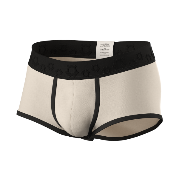 Boxer mini natural con negro