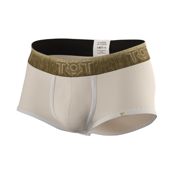 Boxer mini natural con blanco